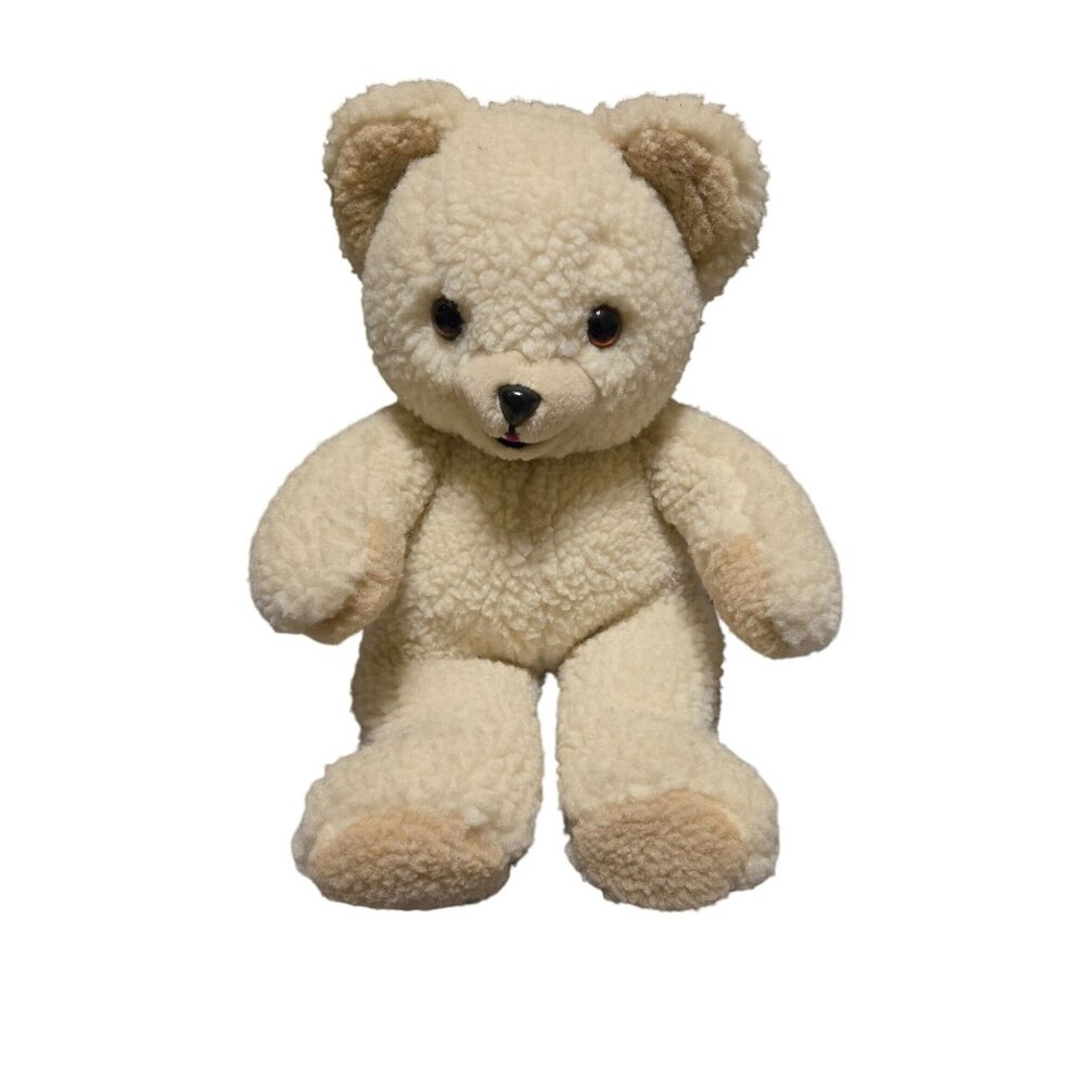 Vintage 1986 Snuggle Russ‎ Berrie 15" Teddy Bear Plush Collectible Toy